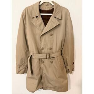 Vintage Barometer Trench Coat w/ Removable Liner | Men’s L | Oversized Chic